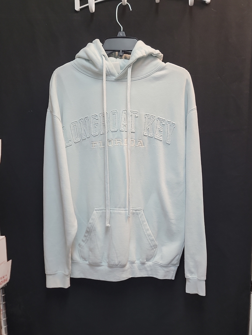 Longboat Key Florida Embroidered Hoodie - Light Blue